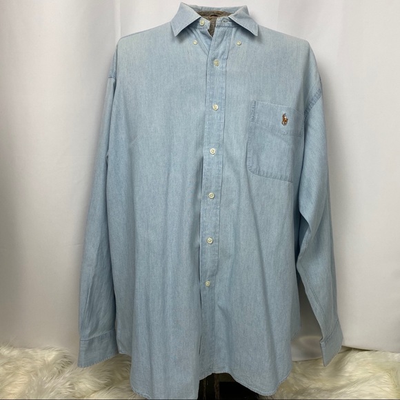 Ralph Lauren Other - Ralph Lauren Mens Big Button Down Shirt, Sz L
